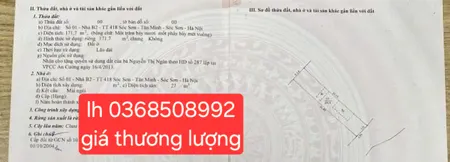 Bán nhà 171m² ngang 4,95m giá 4.35 tỷ Xã Sóc Sơn