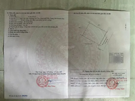 Nhà cấp 4 p. lộc thọ trung tâm nha trang 70m2 ngang 7m vuông vắn sổ hồng, gần biển