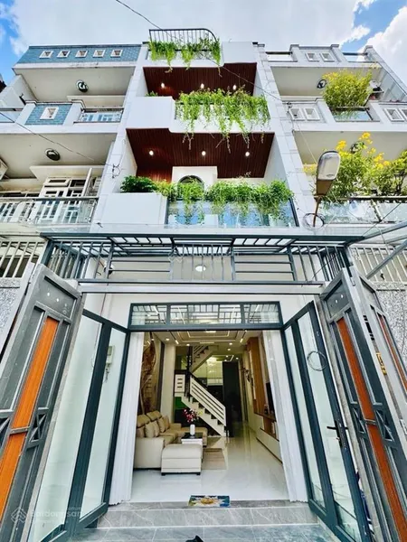 Tặng full nội thất! bán nhà p. 12 gò vấp, hẻm xe hơi phan huy ích, 4x15 58.6m2, 4 tầng, chỉ 7.75 tỷ