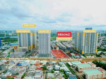 Bcons green diamond giá căn hộ tphcm chỉ từ 46tr/m2