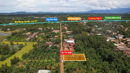 Bán đất 165m² ngang 5m giá 400 triệu Xã Ea Ktur