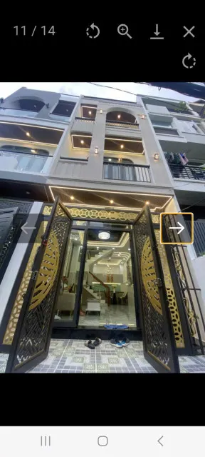Nhà hẻm ba gác , 49m2 , 4 lầu , Bình Thạnh , giá 8.6 tỷ .