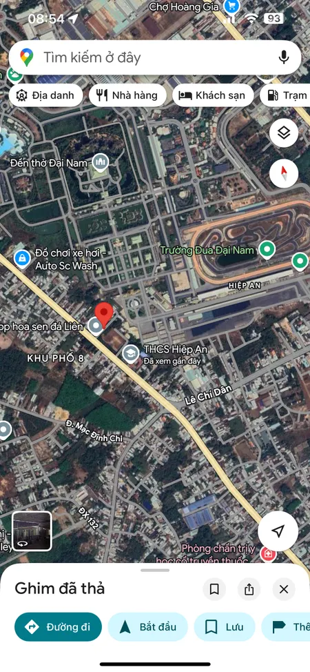 Đất Hiệp An cũ (phường Phú An-TP.HCM) sát bên KDL Đại Nam,trường cấp 2,ngang 6m đẹp rẻ,đường oto giá êm