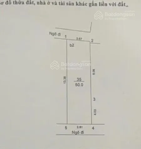 Mảnh đất sổ vuông đẹp còn sót trung tâm đống đa, phù hợp đầu tư xây ccmn, đầu tư sinh lời 50m2