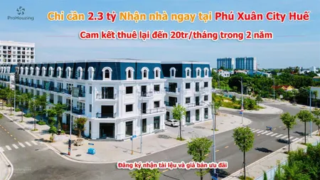 Phú xuân city huế đường võ nguyên giáp đã có sổ đỏ trao đến tay khách hàng, giá chỉ từ 2 tỷ 37