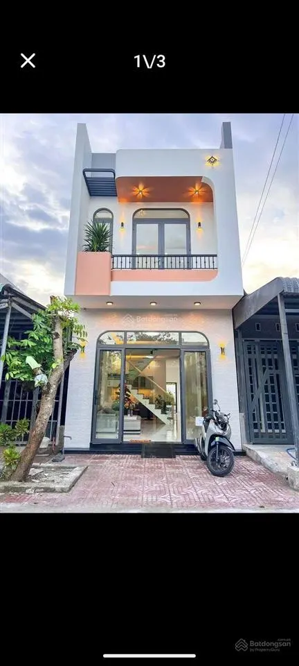 Nhà đẹp sổ riêng 1t1l 72m2 đường db5, sát chợ vĩnh tân, dt742 vào 300m, mtđ 6m thông 2 đầu sang tên