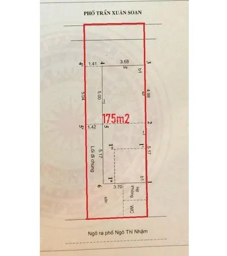 180m² mặt tiền chợ hôm phố huế, pháp lý sạch, đất chuẩn, uy tín