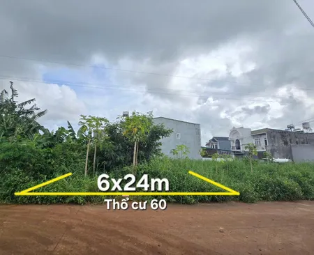 Bán đất 143.7m² ngang 6m giá 2.25 tỷ Phường Buôn Ma Thuột