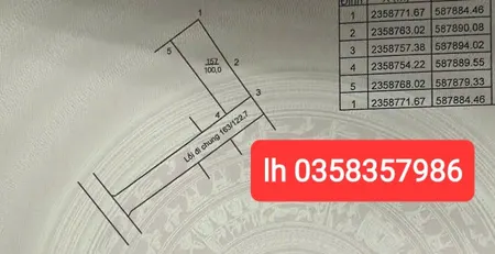 Bán đất 100m² ngang 6.3m giá 1.45 tỷ Xã Trung Giã