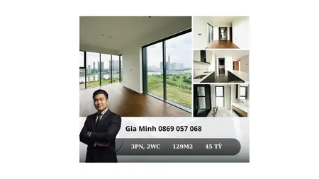 Bán căn hộ The Crest – The Metropole Thủ Thiêm 3PN 129m² view sông Sài Gòn, giá 45 tỷ, tầng cao, đầy đủ Penthouse – Loft – Duplex – Căn hộ sân vườn