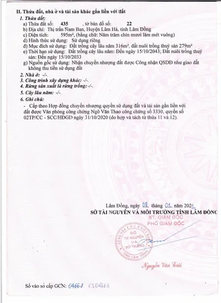 Bán Đất Biệt Thự Thị Trấn Nam Ban