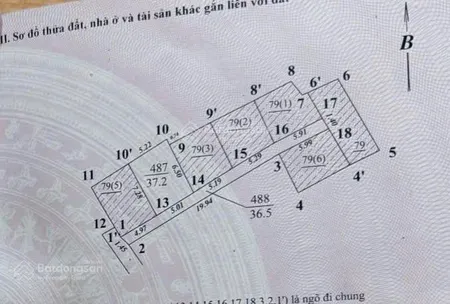 Chính chủ bán đất ngõ 347 cổ nhuế, 37/42m2 mặt tiền 5m giá nhỉnh 6 tỷ