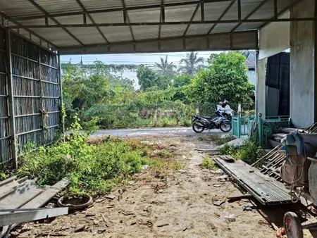 Lô 350 triệu đất 97m (ngang 6.5m) gần cầu tân an mặt tiền đường, dân cư hiện hữu
