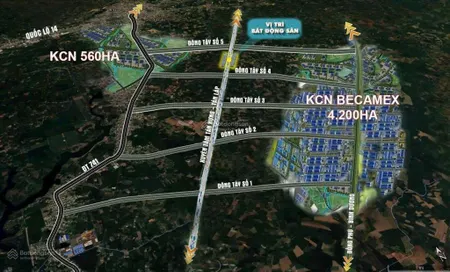Chỉ 620tr sở hữu lô đất mặt tiền đường xuyên tâm 32m, ngay kcn 4200ha