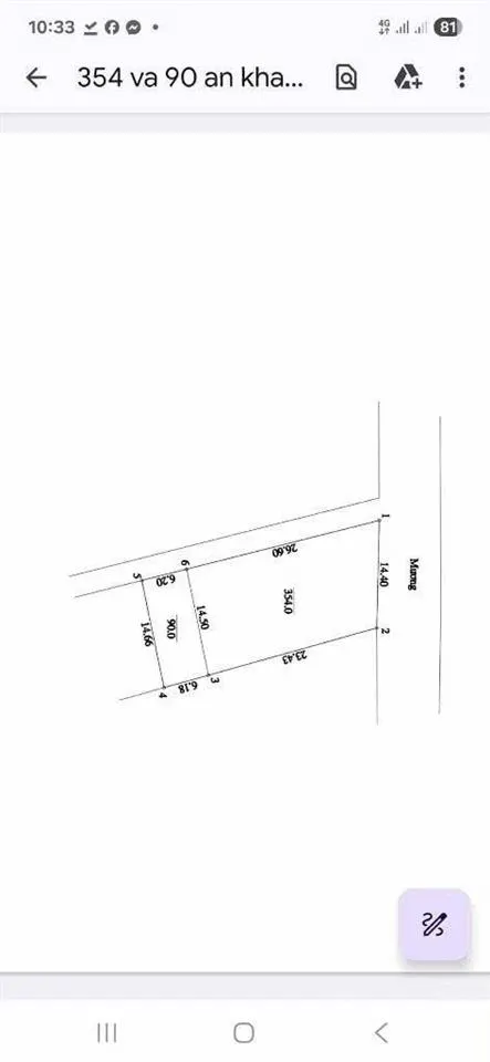 Đất an khánh hà nội 829m2, mt 15m. 1.73 tỷ mảnh đất tiềm năng, đối diện vinhomes thăng long