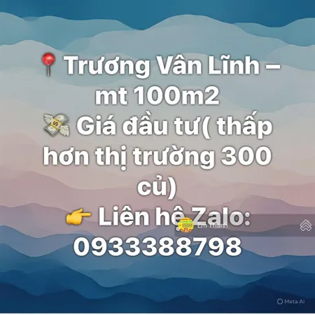 Mt trương vân lĩnh cách biển 900m giá đầu tư