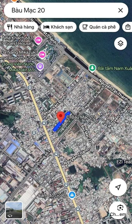 Đất mt bàu mạc 20 sạch đẹp, gần biển sát trục nguyễn an ninh