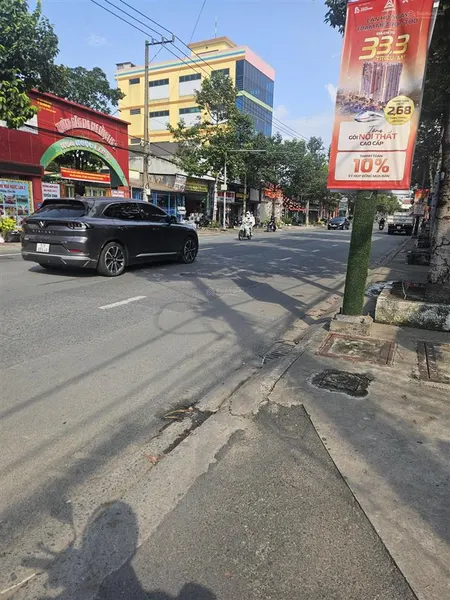 Lô góc 2 mặt tiền đường lê văn tiên diện tích 171m2~thổ cư 105m2 ngang 7m dài 23m & nở hậu