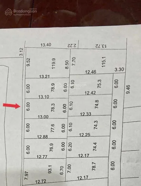 Nhỉnh 2 tỷ sở hữu 78,3m2 thôn quán trạch, xã văn giang, mặt tiền 6m vuông bánh chưng giáp vd4