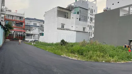 Bán lô đất góc 2 mặt tiền hẻm 154 thông ra sông vàm thuật cực đẹp đường vườn lài, apđ giá 8,5 tỷ