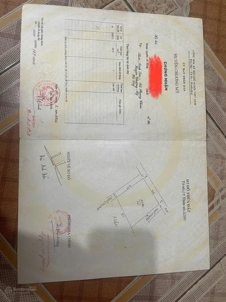 Bán đất tại thị trấn chúc sơn, 4,4 tỷ, 56m2, mặt tiền 7.9m, pháp lý đầy đủ