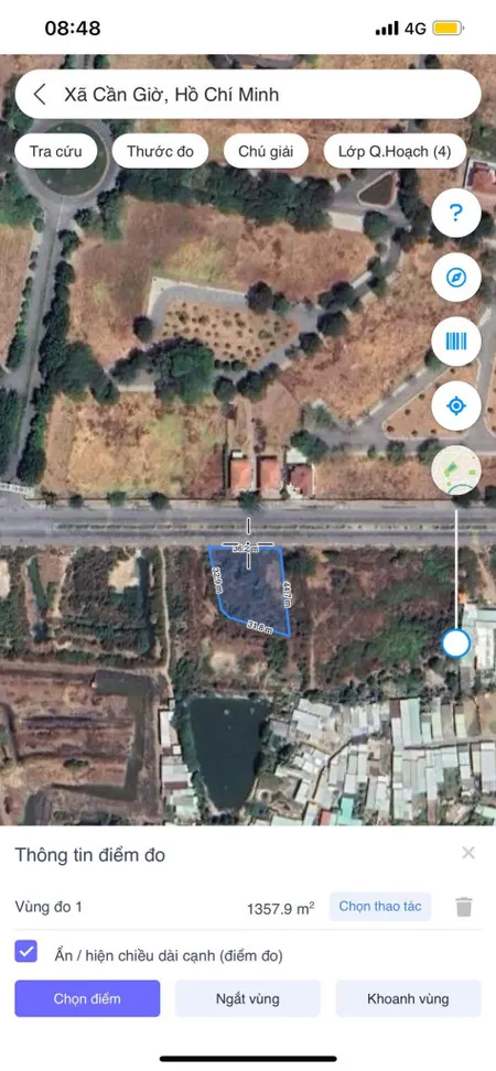 Bán đất 1251.1m² ngang 36m giá 25.02 tỷ Xã Cần Giờ