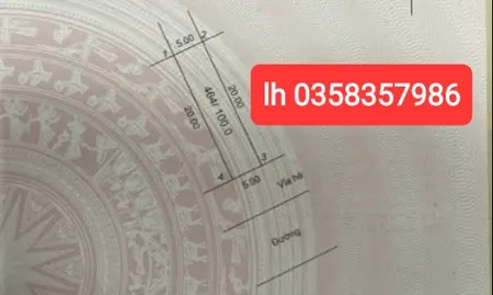 Bán đất 100m² ngang 5m giá 7.2 tỷ Xã Sóc Sơn
