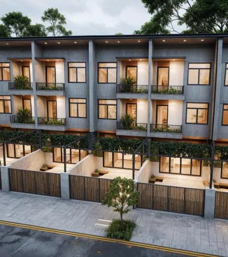 Nhà phố xây sẵn – sổ hồng trao tay