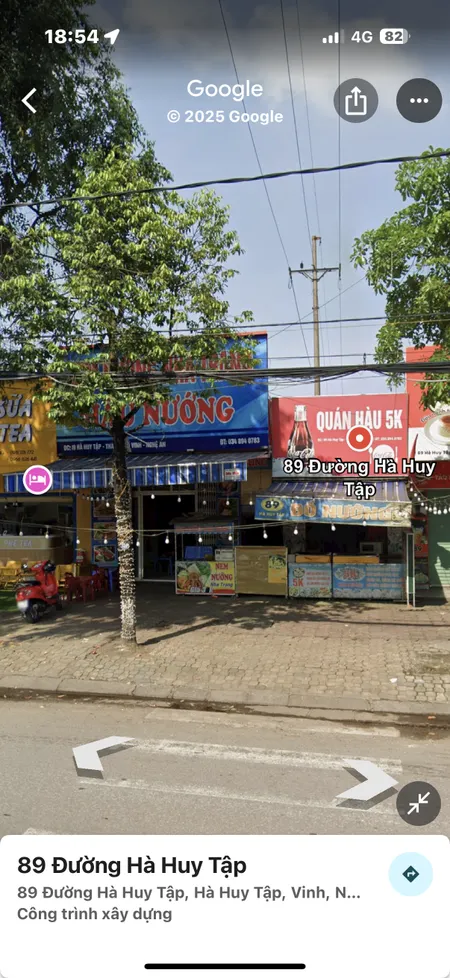 Vị trí mặt tiền đường Hà Huy Tập