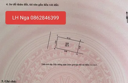 Bán đất 52m² ngang 52m giá 5.3 tỷ Xã Phúc Thịnh