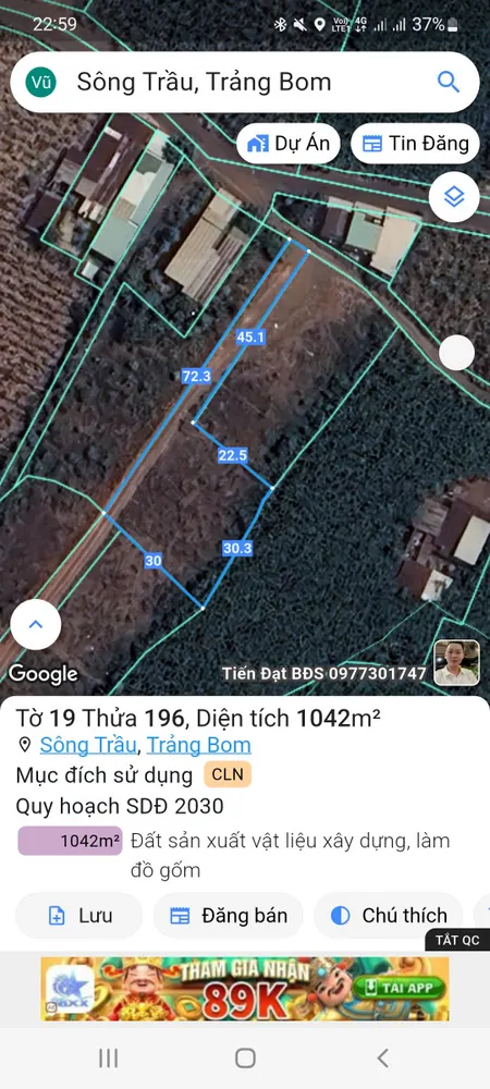 Nhà Đất Sông Trầu Trảng Bom Đồng Nai