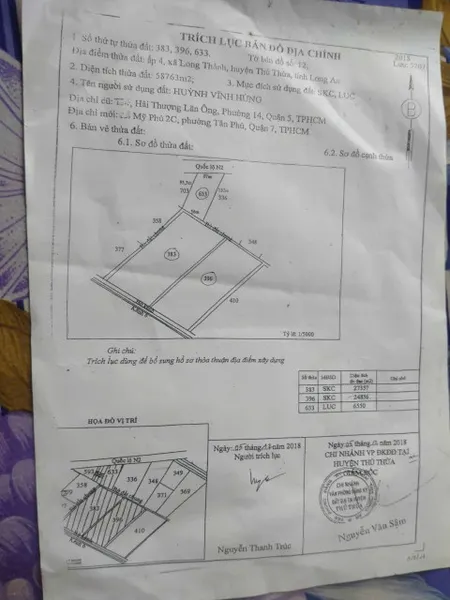 Bán đất 56310.2m² ngang 67m giá 96 tỷ Xã Thạnh Phước