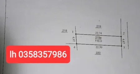 Bán đất 110m² ngang 4.87m giá 2.97 tỷ Xã Nội Bài