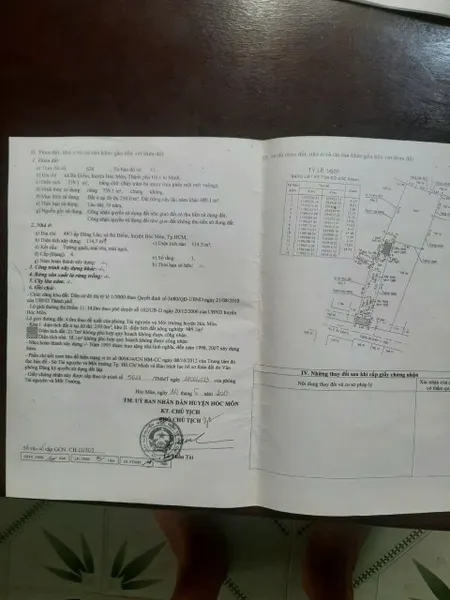 BÁN NHÀ + XƯỞNG MT TRẦN THỊ CÁT (BÀ ĐIỂM 11), HÓC MÔN GIÁ 14,5 TỶ