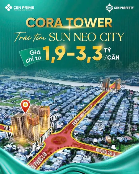Căn hộ cao cấp SunGroup Cora Tower tại trung tâm mới Đà Nẵng