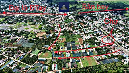 Đất 2 mặt tiền sau chợ Hoà Thắng