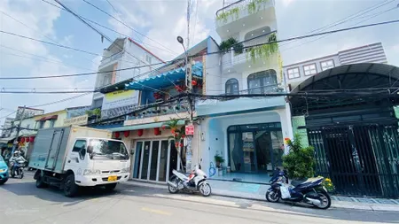 Nhà mặt tiền đường nhựa thông buôn bán gần ngã tư trung chánh, hóc môn, gia 6tỷ6 tl