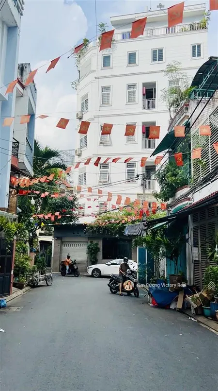 Hẻm kinh doanh 8m 36 bình giã, chợ hoàng hoa thám dt 70m2 (5x14)m, sẵn hđ thuê 21tr/tháng