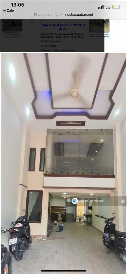 Bán gấp căn nhà 4,5m x 14m mặt tiền quốc lộ 22, trung mỹ tây, quận 12