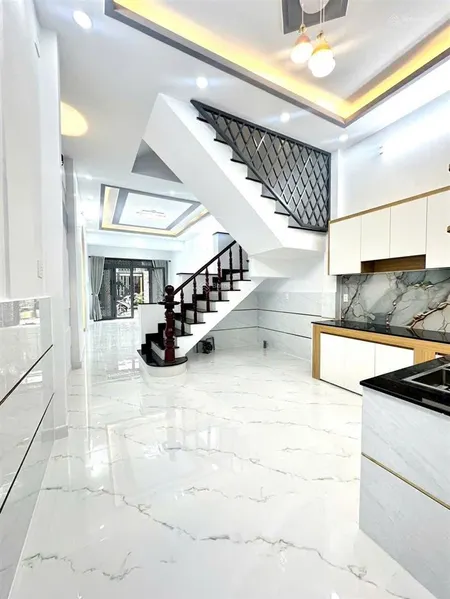 Hẻm 6m lê văn quới 4m x 13m 3 tầng nhà mới không lộ giới