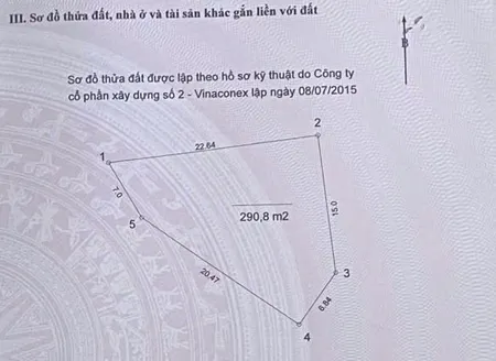Bán đất 290.8m² ngang 27.47m  Xã Quang Minh