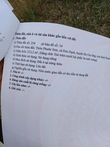 Chính chủ cần bán lô đất đẹp ở Bình Phước