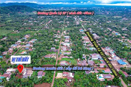 Ea Bhok- Cưkuin cách tỉnh lộ 10 chỉ 100m đường bê tông cách sân bay chỉ 19km 155m2 full thổ chỉ 2xxtr