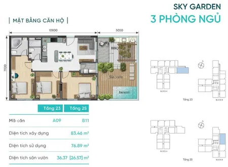 D aqua q8! sky garden (83.46m2 + 40m2 vườn). view quận 1, giá 8.09 tỷ all in, 0931 322 ***