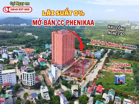 Tuyệt chủng chung cư hà nội cách mỹ đình chỉ 20ph phenika tower nằm lõi kđt hoà lạc, nhận booking