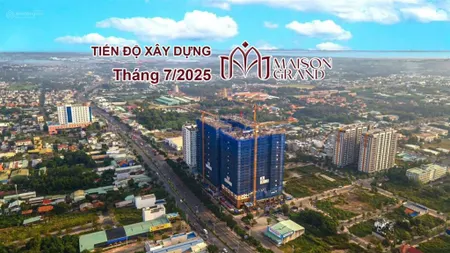 Tặng ngay 100tr khi mua căn hộ maison grand, 2pn, 1wc, giá 1,9 tỷ, tt 15% nhận nhà quý 2/2026