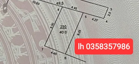 Bán đất 40m² ngang 4.45m giá 990 triệu Xã Sóc Sơn