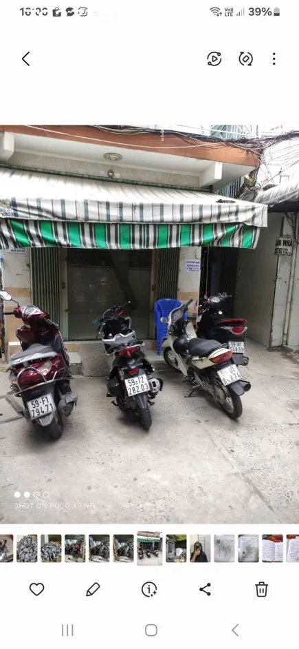Cho thuê nhà một trệt một lầu đường Võ Văn kiệt phường Cô Giang quận 1.