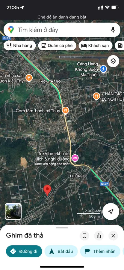Bán đất 102.8m² ngang 5m giá 500 triệu Xã Ea Ktur