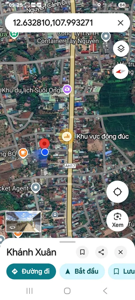 Bán đất 165m² ngang 5.5m giá 1.25 tỷ Phường Thành Nhất